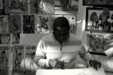 Artist at work