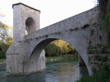 Sauveterre-de-Barn : Le Pont de la Lgende (XII - XIIIme)
