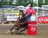 Ladies Barrel Race at the Handhills Stampede 2012 c