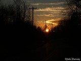 Sunset on a Country Road