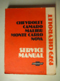 1979 Chevrolet Factory Service Manual - $10.00 - Soft Bound Book approx. 1 1/8 thick