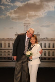 Moshe and Orna before their wedding ceremony at the City Clerk's Marriage Bureau in Manhattan