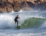 Surfing at Short Sands, York Beach, Maine