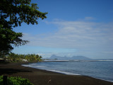 Black sand beach - Tahiti