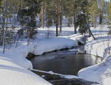 Open creek in the valley