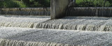 Dam and waterfall by Falkenbergska Kvarnen.