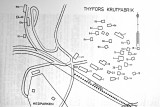 Karta över fabriksområdet Tyfors