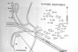 Karta ver fabriksomrdet Tyfors