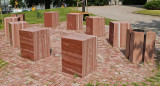Stone art outside S:t Nicolai church