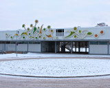 Entrance to Lögarängen public baths.