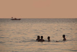 Swimming at Sunset Palolem