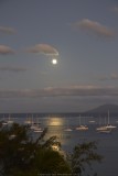 Full moon over Moorea