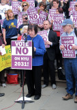 City Hall NYU 2031 Building Protest