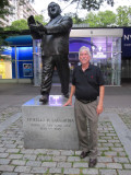 Ralph Swain at the LaGuardia Statue