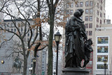 Woman & Children Statue