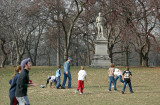 Joggers, Touch Football Game & Alexander Hamilton Statue