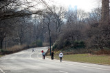Joggers on Eastside Drive - South View