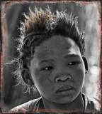 San girl, Kalahari Desert