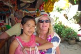 Leis are traditionally presented by young Thai girls with a kiss, very sweet..