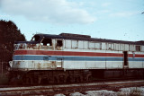 Wrecked Amtrack Locomotive
