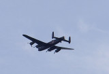 Out in the park this morning, a Lancaster flew over