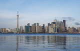 Toronto skyline, 1.1 miles away across the harbour (Nikon D40X)