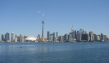 Toronto skyline, 1.1 miles away across the harbour (Sony H1)