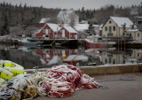 Where yesterdays boat was coming from. Northwest Cove, Nova Scotia.