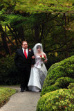 BEING ESCORTED DOWN THE AISLE