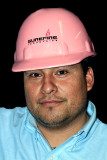 SO FULL OF LOVE HIS HARDHAT TURNED PINK