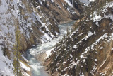 Yellowstone river below the lower falls