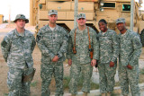 David, XO and soldiers at FOB