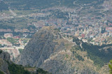 The mountains south of Amasya with views of the town