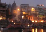 The Cremation Ghats on the Ganges River
