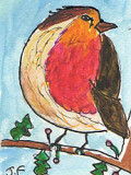 ACEO ROBIN SOLD