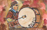 ACEO ORIGINAL BRASS BAND