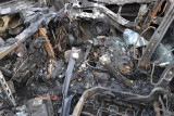 Whats left inside car after the fire