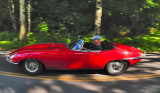 Jaguar XKE on the Road