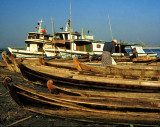 Boats on the Ayeyerwaddy River