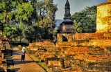 Amid the ruins of Sukhothai