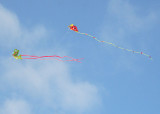 16 two kites in a blue sky