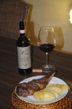 Felsina Rancia 2006 - Ribeye e batatas feitas na chama aberta