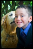 this is one of the last photos of Bo, kissing his best buddy, Sawyer, who misses him SO much!