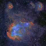 Centaurs Cave full frame (1500X 1500) aka The Running Chicken Nebula