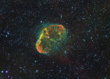 NGC6888 - Crescent Nebula in CFHT palette