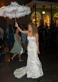 It was her wedding and she danced down Bourbon Street