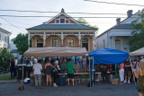 Neighborhood 'crawfish boil' we happened upon in Algiers Point