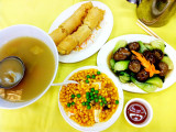 Vegeterian meal, Po Lin Monastery, Hong Kong