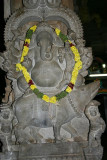Ganesha with his mouse sculpture, Sivan Temple, Karaikudi, India
