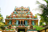 Colorful inner gopuram,Thiruvanaikaval temple, Tiruchirapalli (Trichy)